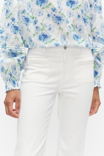 Lulu braid denim trousers