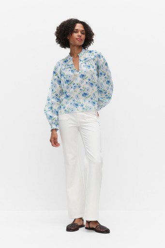 Lulu braid denim trousers