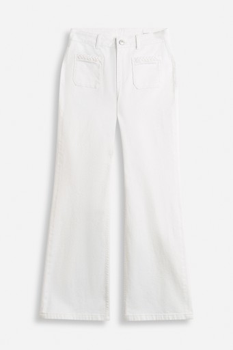 Lulu braid denim trousers