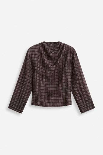 Phoebe check blouse