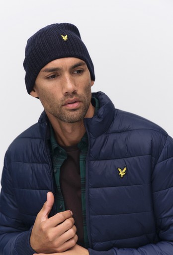 Knitted rib beanie