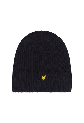 Knitted rib beanie