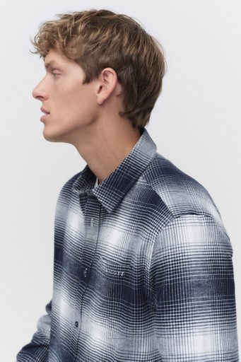 Ombre check fl shirt Ombre check fl shirt