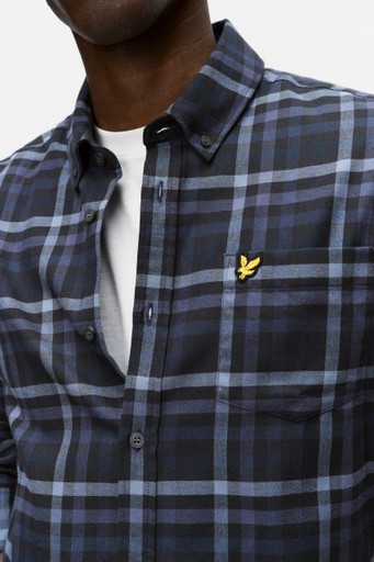 Tonal check shirt