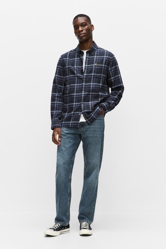 Tonal check shirt