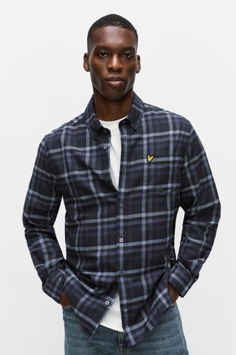 Tonal check shirt