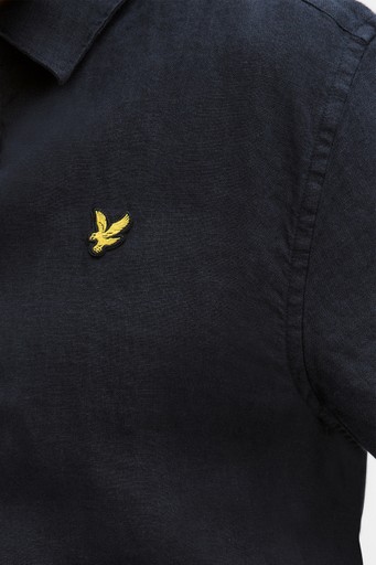 Ss linen blend shirt