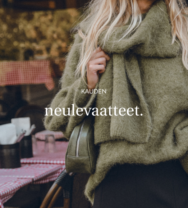 Vihreä neulepusero alpakavillaa naisille.