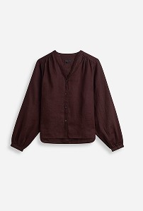 Ruskea pellavapusero MQ Marqet:lta.