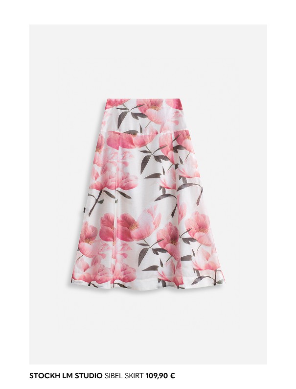 Kukkakuvioinen pitkä naisten hame MQ:lta.