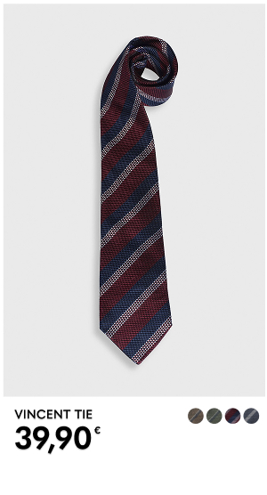 Solmio sinisissä ja viininpunaisissa sävyissä