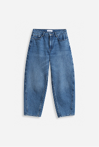 Jeans til dame. Model i barell-form.