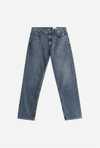 Harmaansiniset farkut miehille.