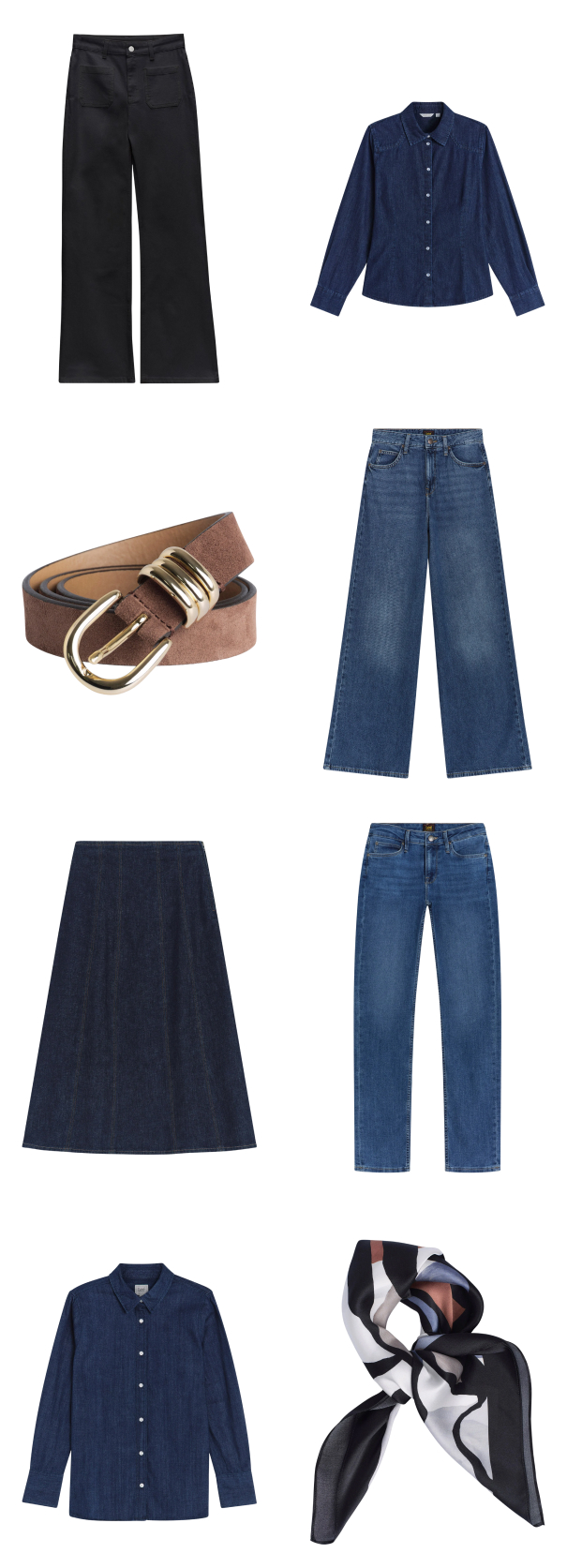 Alt i jeans og denim 2025 til dame. Inspirationsbillede.