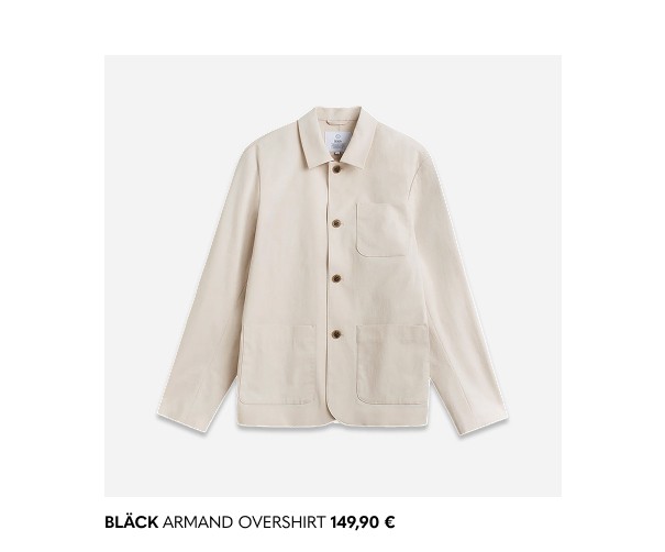 beige overshirt från MQ marqet.