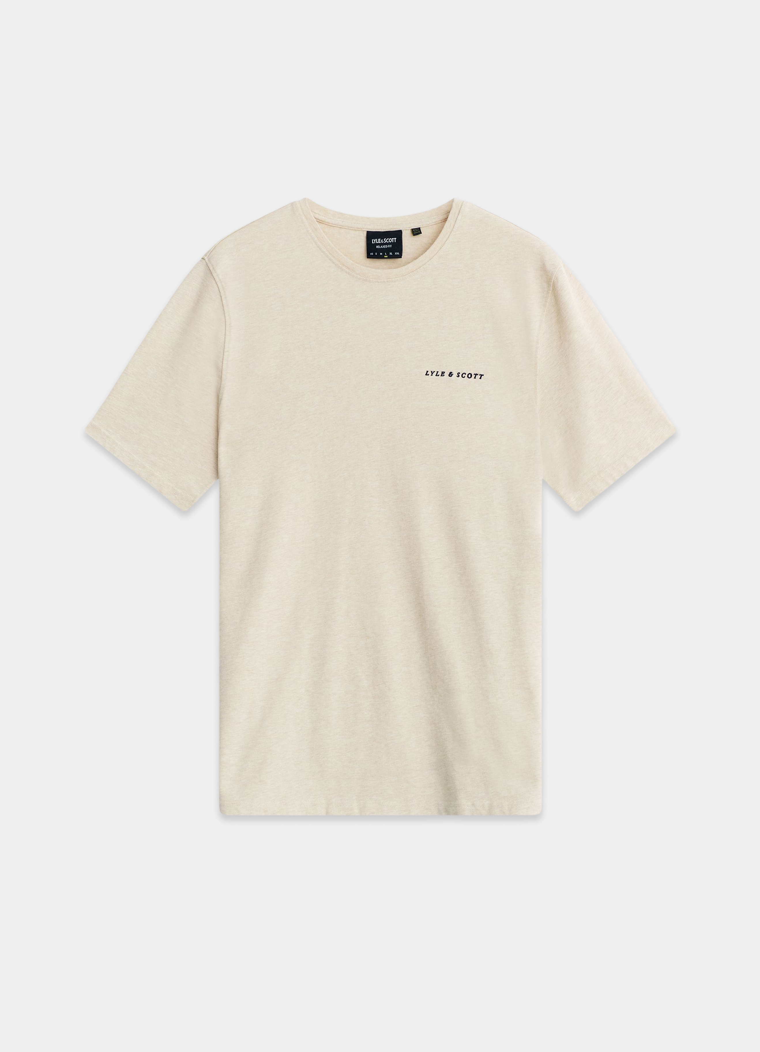 Beige t-shirt til mænd fra Lyle & Scott hos MQ.