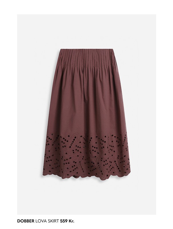 Brun midinederdel til kvinder fra MQ.