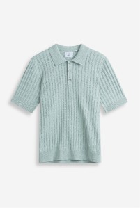 Vihreä miesten neulottu pikeepaita MQ:lta.