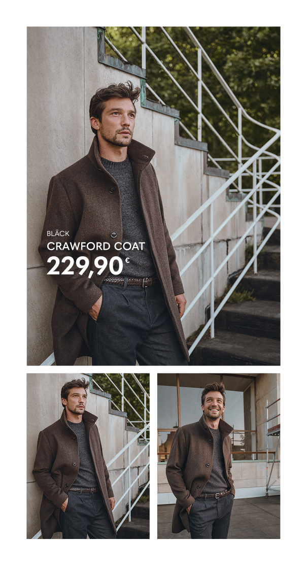 Ruskea villainen miesten takki. Klassinen puolipitkä takki.