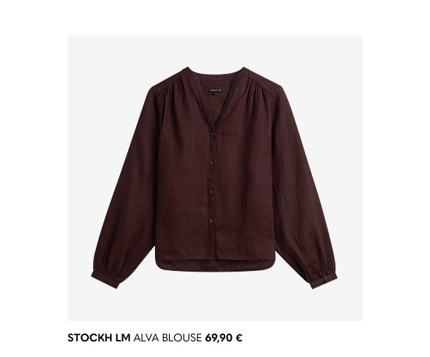 Ruskea pellavapusero MQ Marqet:lta.