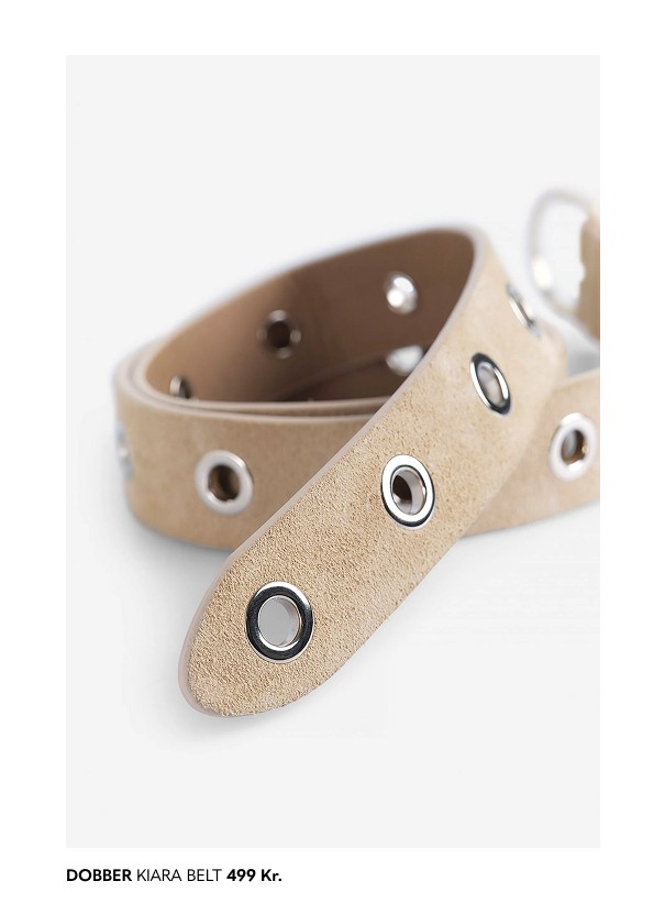 Beige bælte i ruskind til kvinder fra MQ Marqet.