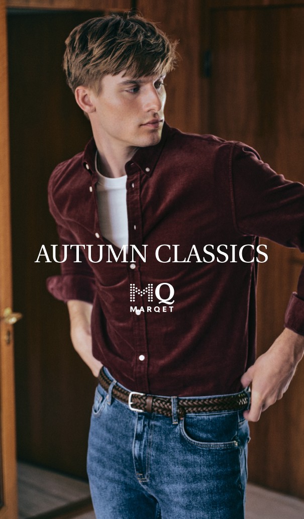 Efterårsmode til herre 2025. Vinrød skjorte.