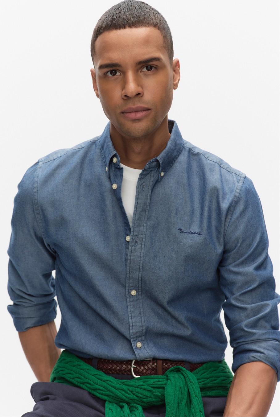 herre-denimskjorte.