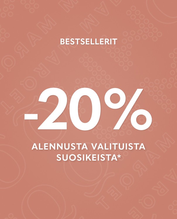 Bestsellerit  – 20 %  alennusta valituista suosikeista