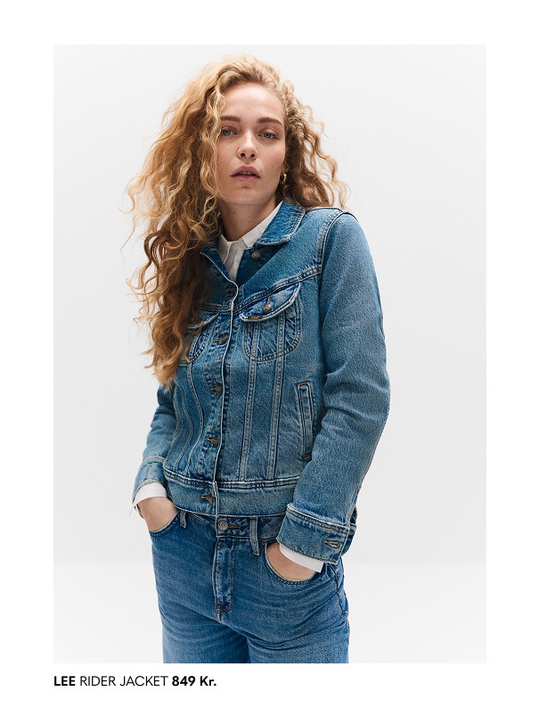 Jeansjakke til dame.