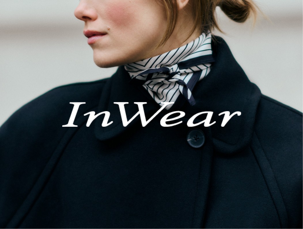 Inwear tøjmærke. Blå jakke.