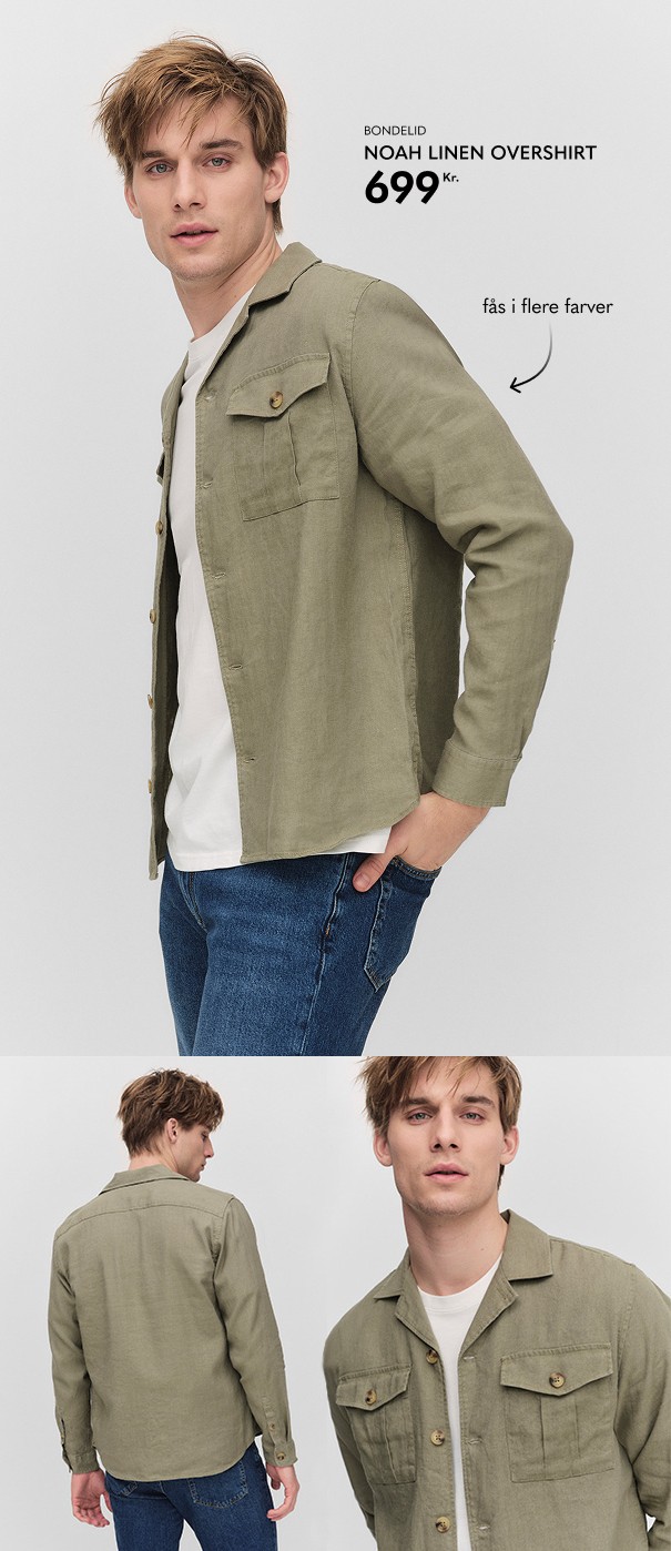 Overshirt i hør