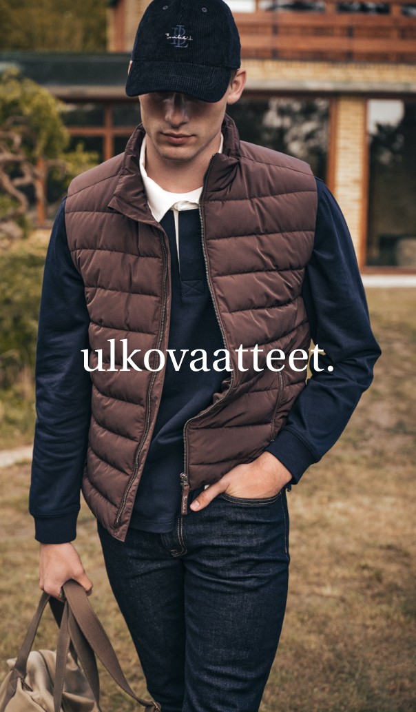 Ruskea liivi miehille. Syysmuoti 2025.