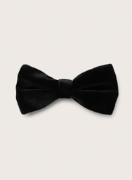 Matt velvet bow tie BLACK
