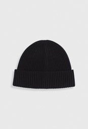 Terry wool beanie BLACK