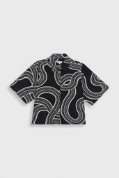 Gaia shirt BLACK PRINT
