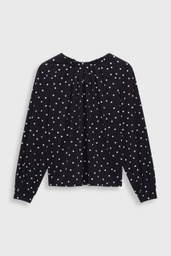 Felicia top NAVY DOT PRINT