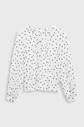 Felicia top WHITE DOT PRINT