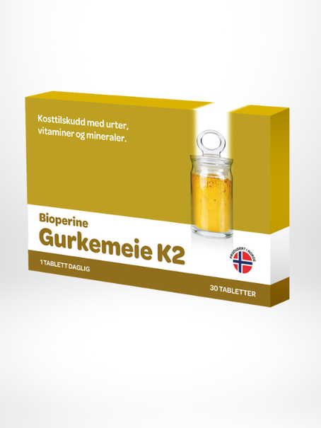 Gurkemeie K2 - 30 tabletter
