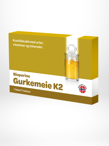 Gurkemeie K2 - 60 tabletter