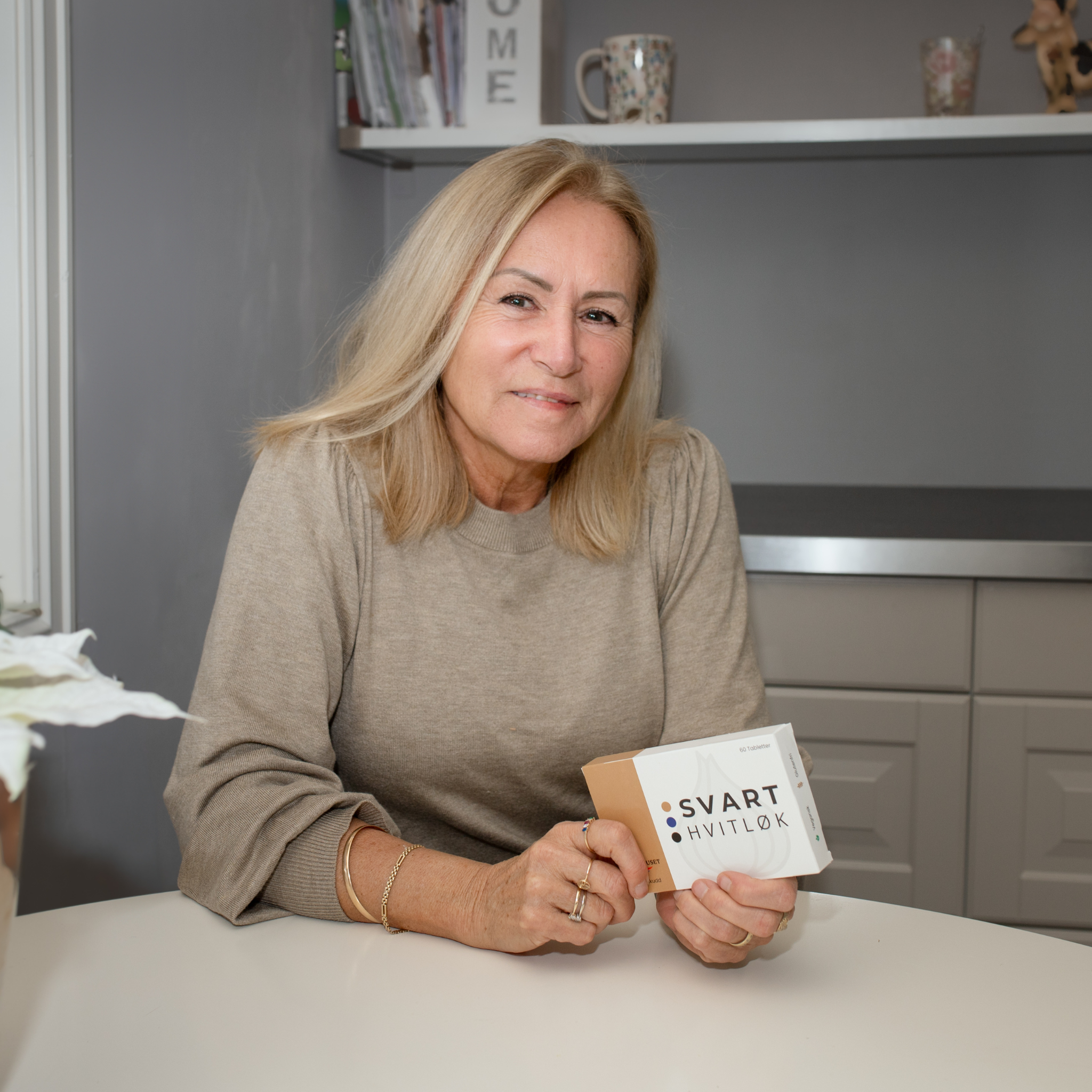 Bilde av Gro (65) fornøyd kunde av Svart Hvitløk