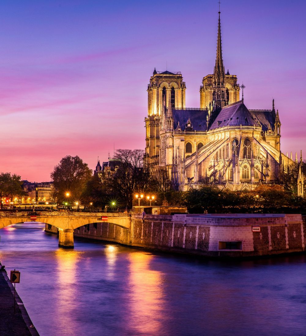 Fin miljöbild i mökrer på Notre dame