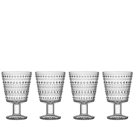 Kastehelmi glas på fot 26 cl, 4-pack