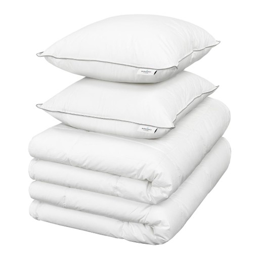 2-pack Hotellkudde och 2-pack Hotelltäcke Medelvarmt