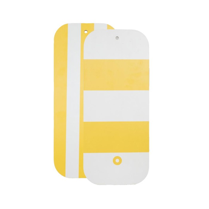 Skärbräda Stripes, vändbar  Gul/vit