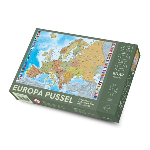 Europa pussel, 500 bitar