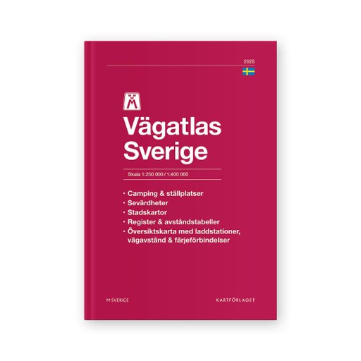 M Vägatlas Sverige 2025