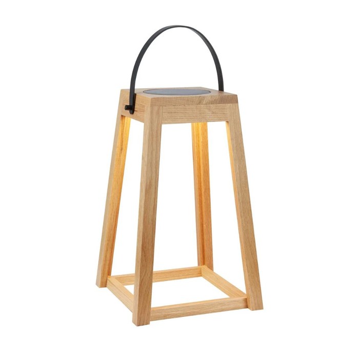 Ljuslykta solcell Nordic Brun