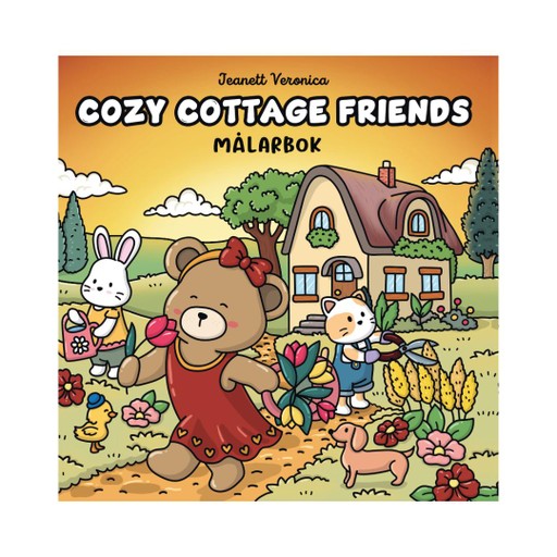 Cozy Cottage Friends : Målarbok