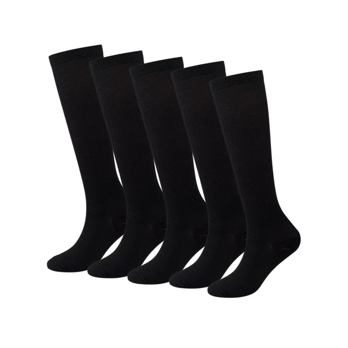 Mångsidig Stödstrumpa 5-pack Svart