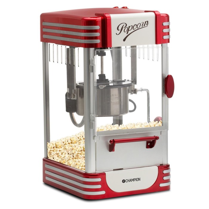 Popcornmaskin Retro XL PCM406 Röd Metallic